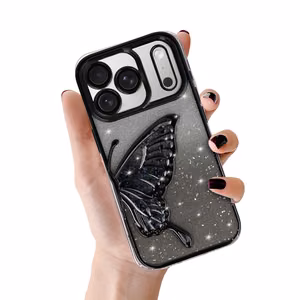 Tel Protect Butterfly Water dėklas telefonui Iphone 17 Pro juodas