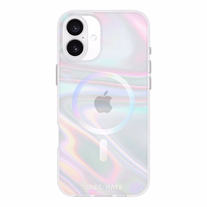 Case-Mate Soap Bubble MagSafe dėklas, skirtas iPhone 16 Plus, vaivorykštinis