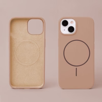 Silikoninis Thin Mag dėklas for iPhone 17 6,3" rudas