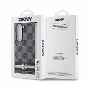 DKNY Dėklas telefonui Samsung Galaxy Z Fold6 languotas raštas - juodas