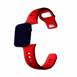 42/44/45/46/49 mm Red (big) - 3mk Silicone Watch Strap for Apple