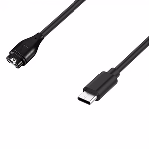 Magnetinis įkroviklis Garmin išmaniesiems laikrodžiams su USB-C - juodas