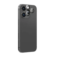 AmazingThing AR aliuminio 3 objektyvų stiklas su objektyvo rėmeliu iPhone 16 Pro / 16 Pro Max - juodas