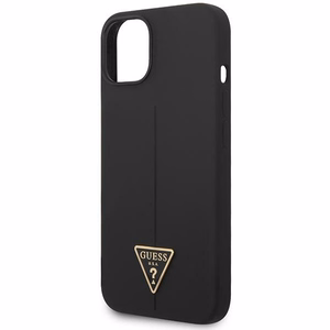 Guess GUHCP14MSLTGK iPhone 14 Plus 6.7" чёрный/чёрный жёсткий чехол Silicone Triangle