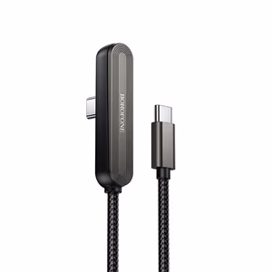 Borofone laidas BX125 Pacifico - Type C į Type C - PD 60W 1 metras juodas