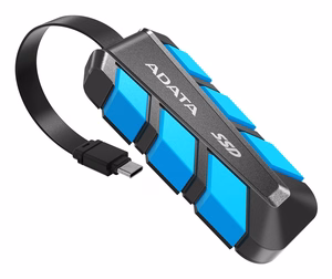 ADATA SC740 500 GB USB Type-C 3.2 Gen 2 (3.1 Gen 2) juodas, mėlynas