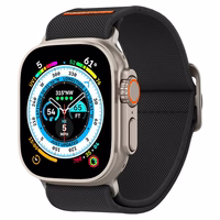 Spigen Fit Lite Ultra dirželis Apple Watch 4/5/6/7/8/9/SE/Ultra (42/44/45/49 mm) - juodas