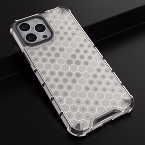 Honeycomb Case броневой чехол с TPU бампером для iPhone 13 Pro Max прозрачный