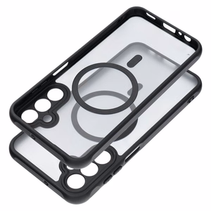 FULL MATTE MAG COVER dėklas telefonui, suderinamas su MagSafe, skirtas SAMSUNG A15 juodas