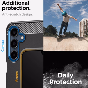Spigen Rugged Armor dėklas Samsung Galaxy A16 4G / 5G - juodas