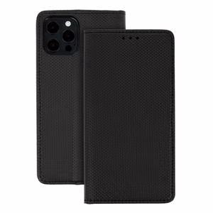 Išmanus knygos magnetinis dėklas telefonui XIAOMI REDMI NOTE 13 PRO 4G juodas