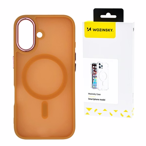 Wozinsky madingas dėklas su MagSafe Samsung Galaxy S24 FE – oranžinis
