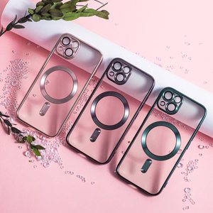 Color Chrome Magnetinis dėklas telefonui iPhone 12 6,1" juodas