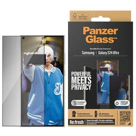 PanzerGlass itin platus privatumo apsauginis stiklas su pozicionieriumi Samsung Galaxy S24 Ultra