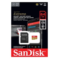 SanDisk atminties kortelė microSD UHS-I 64GB SDSQXAH-064G-GN6MA