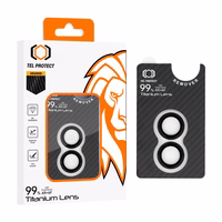 Grūdintas stiklas Tel Protect Titanium objektyvo 99% AR Aramid serija kamerai Iphone 16/16 Plus (2 vnt.)