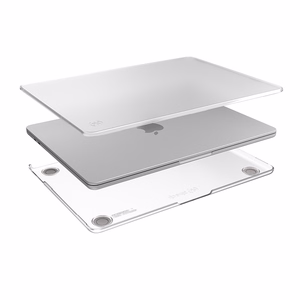 Speck SmartShell dėklas, skirtas MacBook Air 15" (M5 / M4 / M3 / M2, 2023–2026), skaidrus