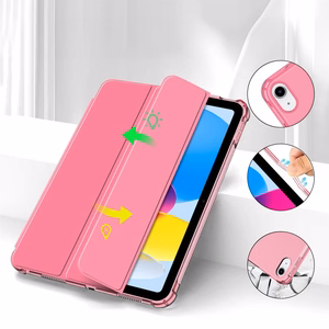 Tech-Protect SC Pen Hybrid dėklas iPad 10 / 2022 - rožinis - permatomas