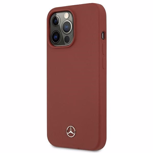 Mercedes Silicone Line чехол для iPhone 13 Pro Max - Красный
