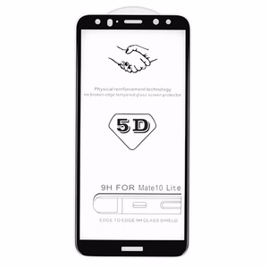 Apsauginis stiklas pilno klijavimo 5D (m) - juodas SAMSUNG GALAXY M53 5G