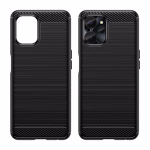 Carbon Case dėklas Realme 10 5G / Realme 9i 5G lankstus silikoninis anglies dangtelis juodas