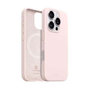 Crong Color Cover Magnetic MagSafe dėklas, skirtas iPhone 16 Pro Max, smėlio rausvas