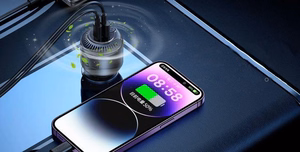 REMAX CAR ĮKROVIKLIS YATOY SERIES WITH SCENT 60W PD QC RCC353 1xUSB + 1XuSB-C juodas