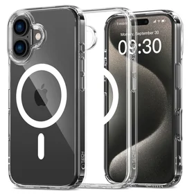 Tech-Protect FlexAir Hybrid Magnetinis dėklas telefonui iPhone 16 Plus - skaidrus