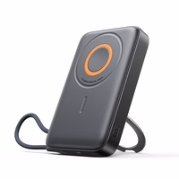 Joyroom JR-PBM02 22.5W 10000mAh išorinė baterija 3in1 magnetinė indukcinė suderinama su MagSafe su įmontuotu kabeliu - juoda