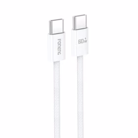 Foneng Kabelis X110 - Type-C į Type-C - PD 60W 3A 1,2 m baltas