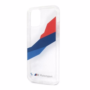 BMW Motorsport trispalvis dėklas iPhone 12 Pro Max - permatomas