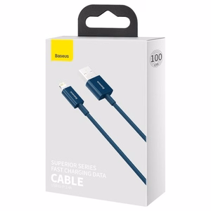 Кабель USB Baseus "Superior" синий Lightning 100 см