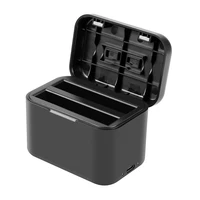 Įkrovimo dėklas baterijoms ir atminties kortelėms PULUZ Insta360 X4 kamerai (juodas)