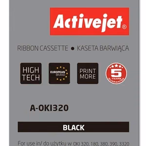 Activejet A-OKI320 – juoda dažjuostė, pakeičia OKI 9002303, 3,000,000 ženklų, Supreme, 100-pack