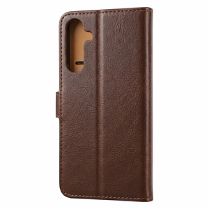 Smart Luxe odinis dėklas skirtas Samsung Galaxy S26 rudas