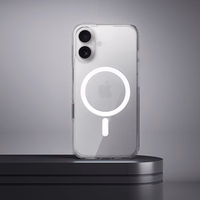 Skaidrus Elite MAG COVER dėklas su antiyellowing funkcija, kameros valdymo mygtukas ir MagSafe IPHONE 17 – skaidrus