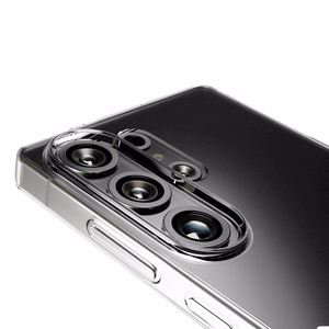 Guess Silikoninis dėklas Puro 03 Nude skirtas Samsung Galaxy S25 Ultra - skaidrus