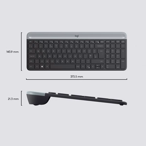 Logitech Slim belaidis rinkinys MK470