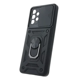 Defender Slide dėklas telefonui Samsung Galaxy A52 4G / A52 5G / A52S 5G juodas