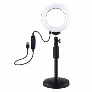 Žiedinė LED lempa Puluz su reguliuojamu pagrindu PU391