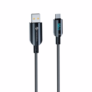 FORCELL F-ENERGY C272 kabelis USB A į Type C QC4.0 3A 66W Skaitmeninis 1,2 m juodas
