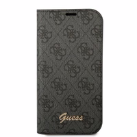 Guess GUBKP14XHG4SHK iPhone 14 Pro Max 6.7 "juoda / juoda knyga 4G Vintage Gold Logo