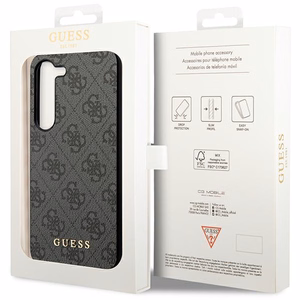 Guess 4G Charms Collection dėklas telefonui Samsung Galaxy A35 - juodas
