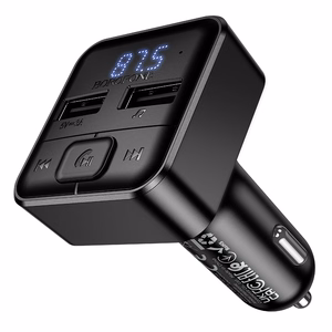 Borofone Transmitter FM BC63 Selecto MP3, Bluetooth - 2xUSB - black