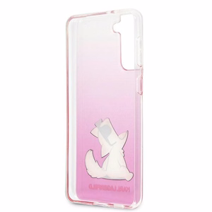 Karl Lagerfeld Choupette Fun чехол для Samsung Galaxy S21+ - розовый