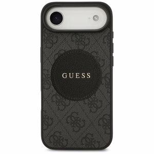 Guess 4G Circle Classic Logo Magnetinis dėklas telefonui iPhone Air - juoda