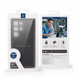 Dėklas telefonui Samsung Galaxy S25 Ultra su stovu ir pinigine (m) - juodas