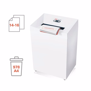 HSM Pure 530 – dokumentų naikiklis, kryžminio pjovimo, 30 cm įdėjimo angos plotis, 55 dB, baltas (2353111)