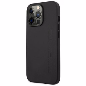 AMG AMHCP14XDOLBK iPhone 14 Pro Max 6.7 "black / black hardcase Leather Hot Stamped
