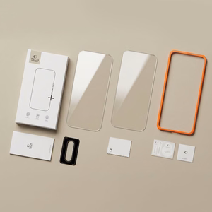 Tech-Protect Easy Set+ 2 dalių grūdinto stiklo apsaugų rinkinys ekranui ir kameros objektyvams, skirtas Samsung Galaxy A27 5G